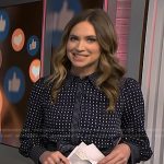 Ellison’s navy printed shirtdress on NBC News Daily