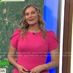 Emily West’s pink puff sleeve sheath dress on Today