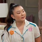 Wendy’s Embroidered cropped shirt on Days of our Lives