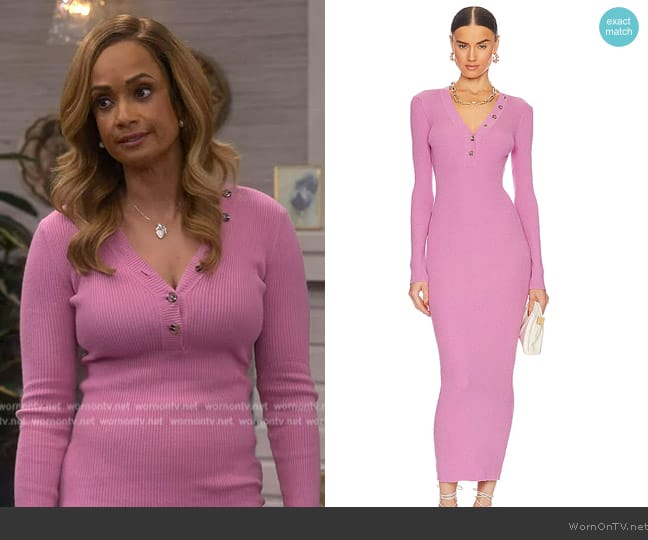 Favorite Daughter The On Again Dress worn by (Tammy Townsend) on The Upshaws