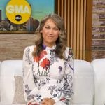 Ginger’s white floral midi dress on Good Morning America