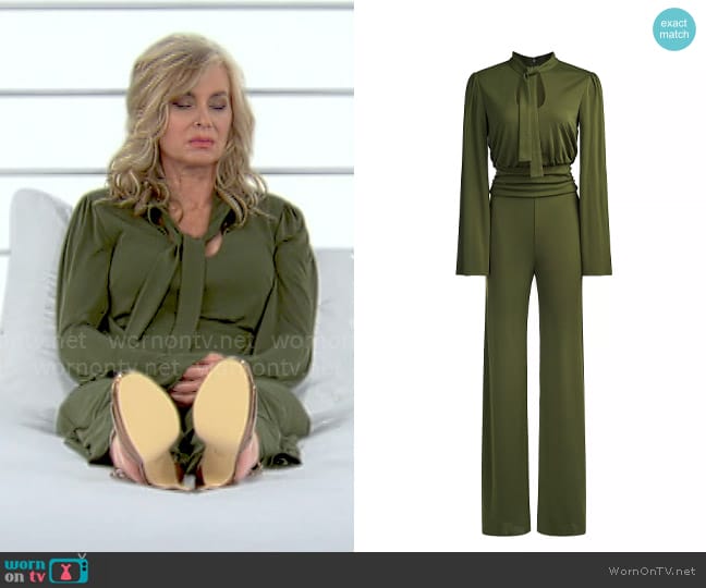 Halston Parris Jumpsuit worn by Ashley Abbott (Eileen Davidson) on The Young and the Restless