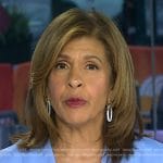Hoda’s white link earrings on Today