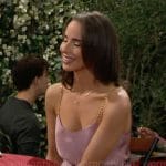 Ivy’s pink chain strap top and cargo pants on The Bold and the Beautiful