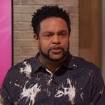 Jawn’s tie dye print shirt on Sherri