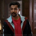 Jay’s chevron colorblock jacket on Ghosts