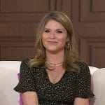Jenna’s black fruit print dress on Today