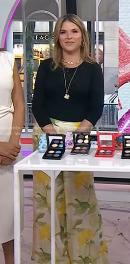 Jenna’s floral wide-leg pants on Today