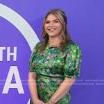 Jenna’s green floral puff sleeve dress on Today