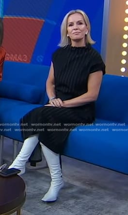 Jennifer’s white over the knee boots on Good Morning America