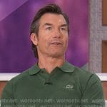 Jerry’s green polo shirt on The Talk