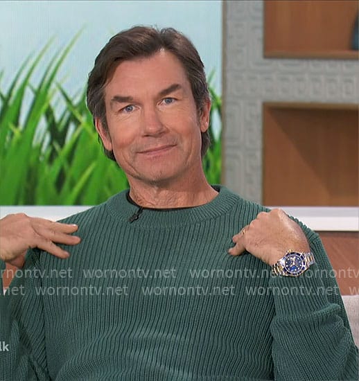 Jerry’s green sweater on The Talk