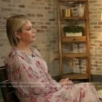 Jill’s pink floral maxi dress on Today