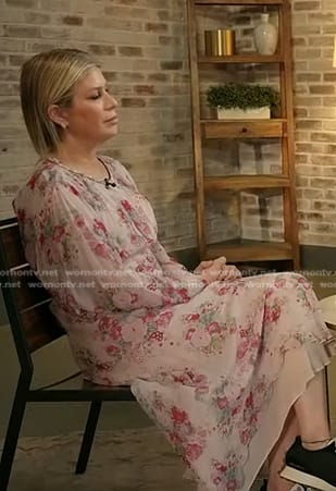 Jill’s pink floral maxi dress on Today