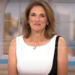 Jill Schlesinger’s colorblock sheath dress on CBS Mornings
