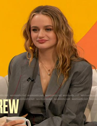 Joey King’s red sandals on The Drew Barrymore Show