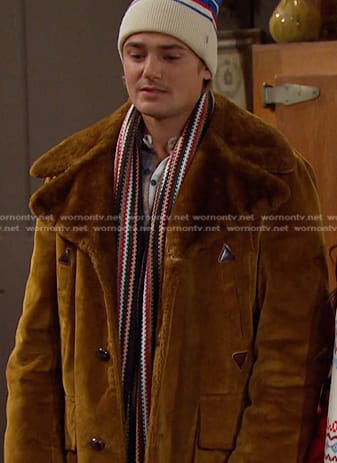 Johnny’s corduroy coat on Days of our Lives