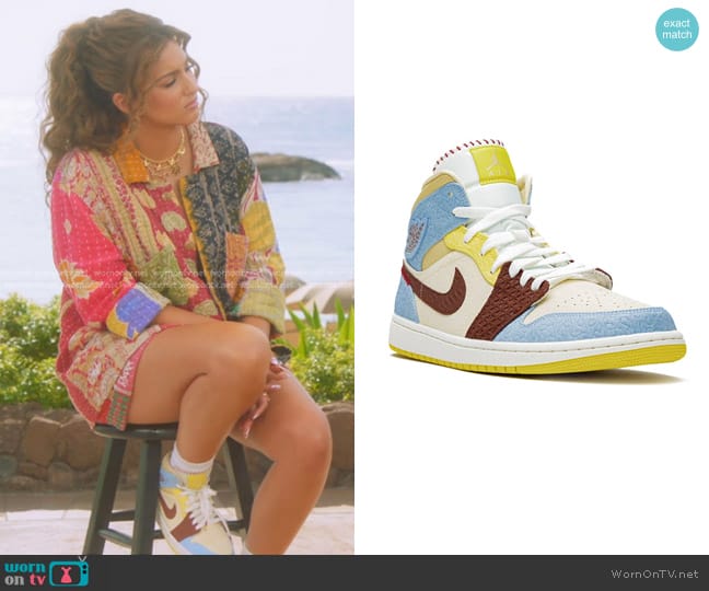 Jordan x Maison Chateau Rouge Air Jordan 1 Mid SE Fearless Sneakers -  Unisex worn by Tori Kelly on American Idol