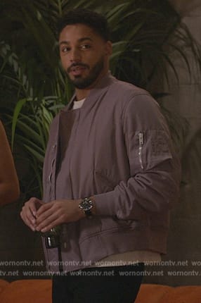 Jordan’s purple jacket on All American