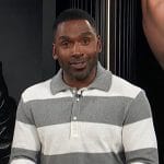 Justin’s striped rugby sweater on E! News