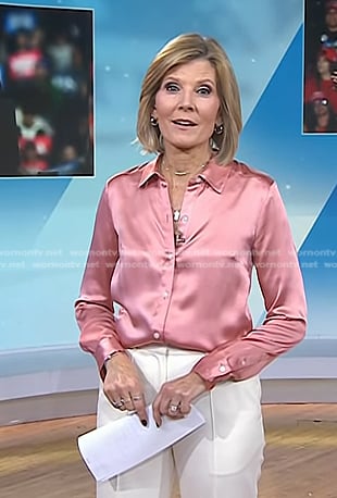 Kate’s pink button down shirt on NBC News Daily