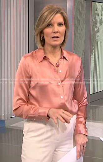 Kate’s pink button down shirt on NBC News Daily