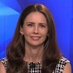 Kate Rooney’s check tweed dress on NBC News Daily