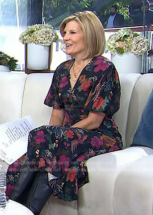 Kate’s floral print wrap dress on Today