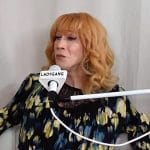 Kathy Griffin’s floral print blouse on E! News