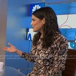 Katie Horwitch’s snake print dress on NBC News Daily