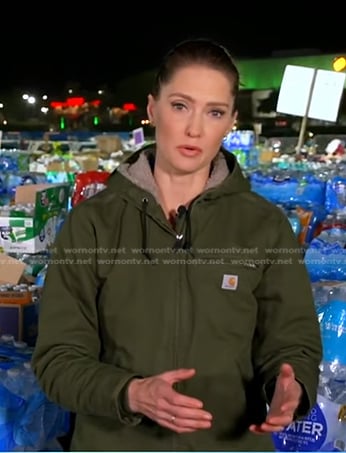 Kayna Whitworth’s green jacket on Good Morning America