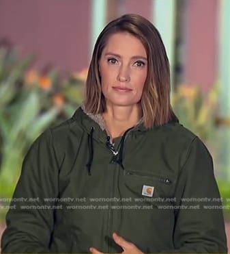 Kayna Whitworth’s green jacket on Good Morning America