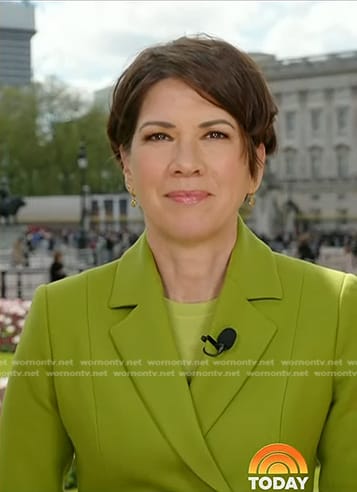 Kelly Cobiella’s green blazer on Today
