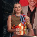 Keltie’s mixed print mini dress on E! News