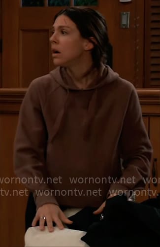 Kristina’s hoodie on General Hospital