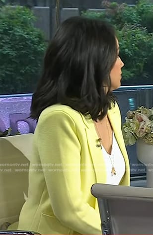Laura Jarrett’s yellow blazer on Today