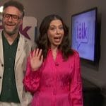 Lauren Miller Rogen’s pink dress on The Talk
