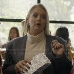 Lexi’s grey fringed coat on Not Dead Yet