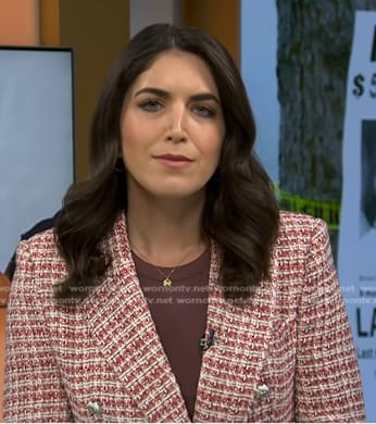 Liz Kreutz’s red tweed blazer on Today