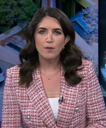 Liz Kreutz’s red tweed blazer on Today