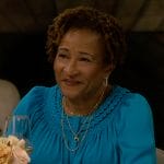Lucretia’s blue braided trim blouse on The Upshaws