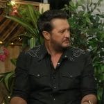 Luke Bryan’s black studded western shirt on Good Morning America