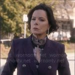 Margaret’s purple $1000 suit on So Help Me Todd