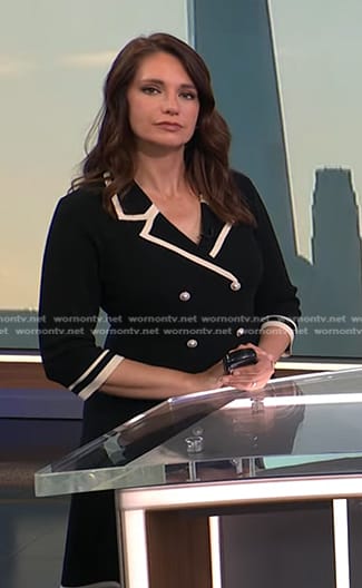 Maria’s black double breasted blazer dress on Today
