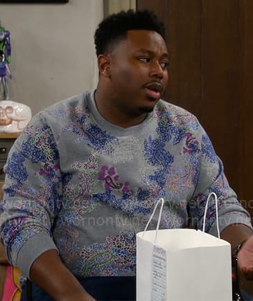 Marty’s paisley sweatshirt on The Neighborhood