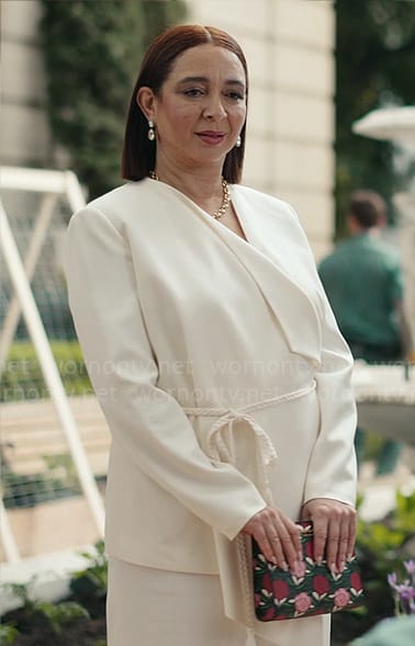 Molly’s white braided belt suit on Loot