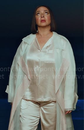 Molly’s sheer white coat on Loot