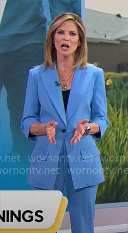 Natalie Morales’ blue suit on CBS Mornings