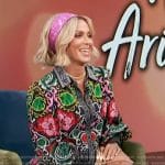 Nicole Ari Parkers’ floral print dress on Access Hollywood