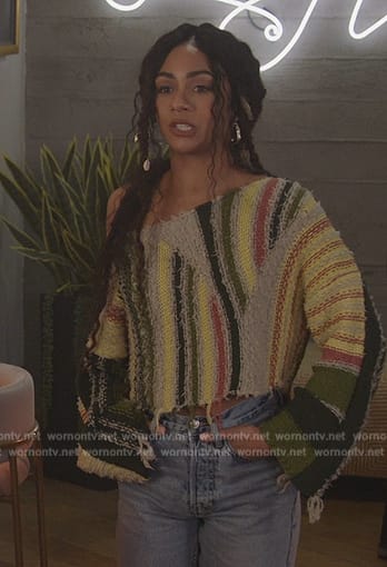 Patience’s stirpe knit sweater on All American